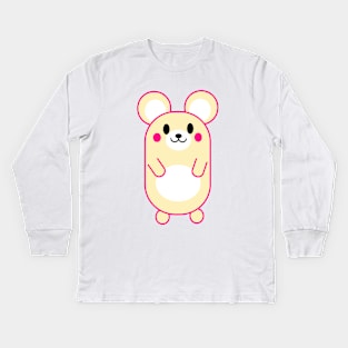 Anime Manga Cartoon Mouse Emoticon Kids Long Sleeve T-Shirt